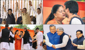 Images from Swearing In ceremony of Congress Chief ministers