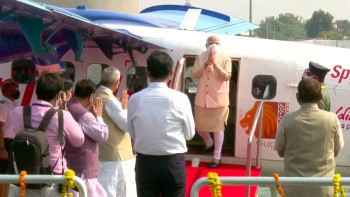PM Modi launches seaplane service in from Ahmedabad to Statue of Unity