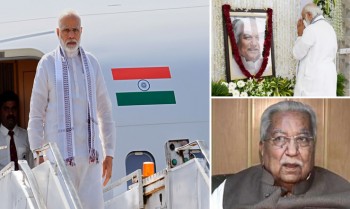 Prime minister Narendra Modi arrives in Ahmedabad for 2-day Gujarat trip