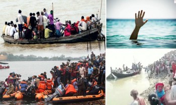 boat full of passengers overturned in ganga river in Bhagalpur