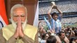 Indias Prime Minister Narendra Modi paid tribute to the death of Diego Maradona