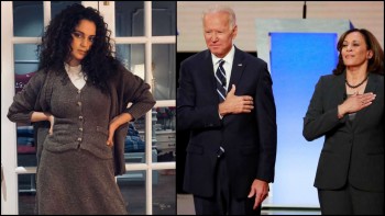 Kangana Ranaut calls Joe Biden Ghajini, roots for Kamala Harris