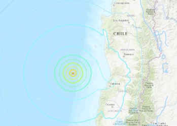 Massive earth quake strikes South American country Chile