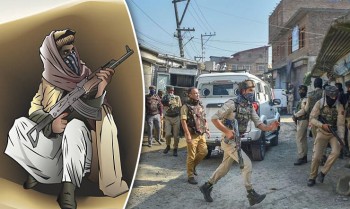Two terrorists surrender during encounter with security forces in Kashmir