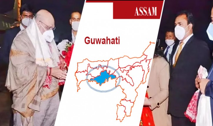 भाजपा का चुनाव प्रचार अभियान आगाज, अमित शाह पहुंचे गुवाहाटी भाजपा का चुनाव प्रचार अभियान आगाज, अमित शाह पहुंचे गुवाहाटी
