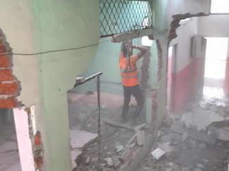 notorious criminal Faizans Property demolished by district administration
