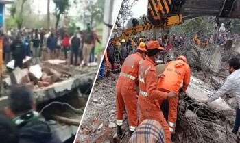 Twenty-five people dead after roof of crematorium collapses in Ghaziabad